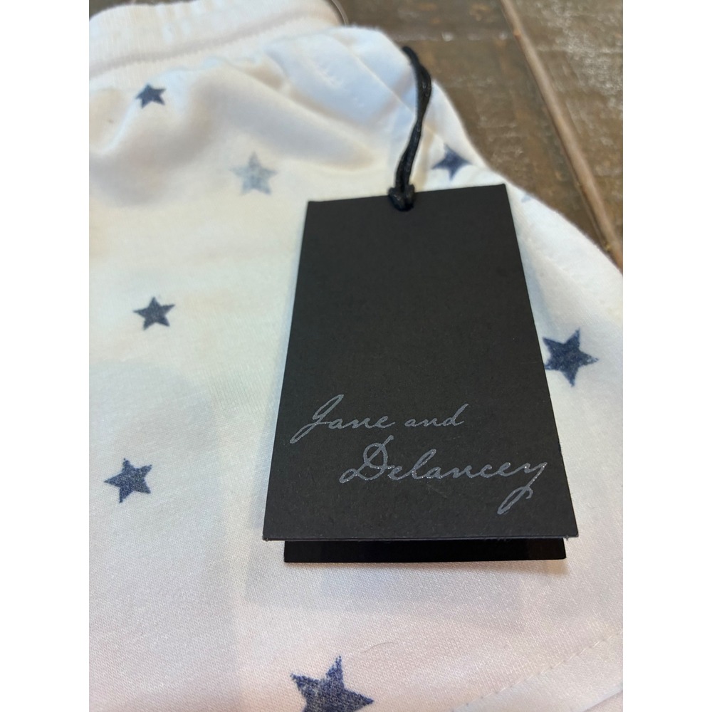 Jane and Delancey Star Print‎ Drawstring Lounge Patriotic Shorts Womens Size M - Picture 3 of 6